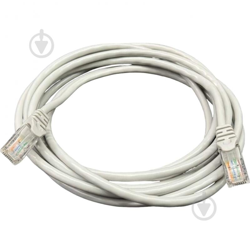 Патч-корд Gear GPC-UTPCCARJ45-0.5G, RJ45, UTP 5e, 24AWG 0,5 м сірий - фото 2