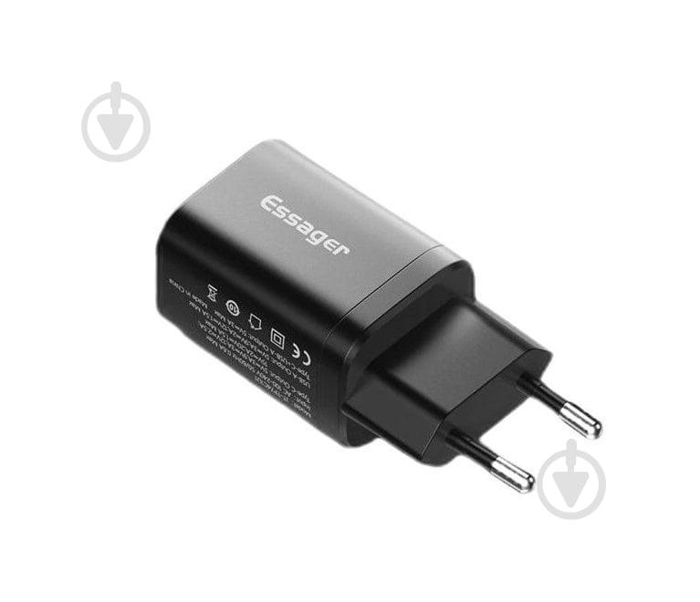 Зарядний пристрій Essager Journey Fast Charger PD+QC 30W Black (ECTPQS-ZTB01) - фото 3