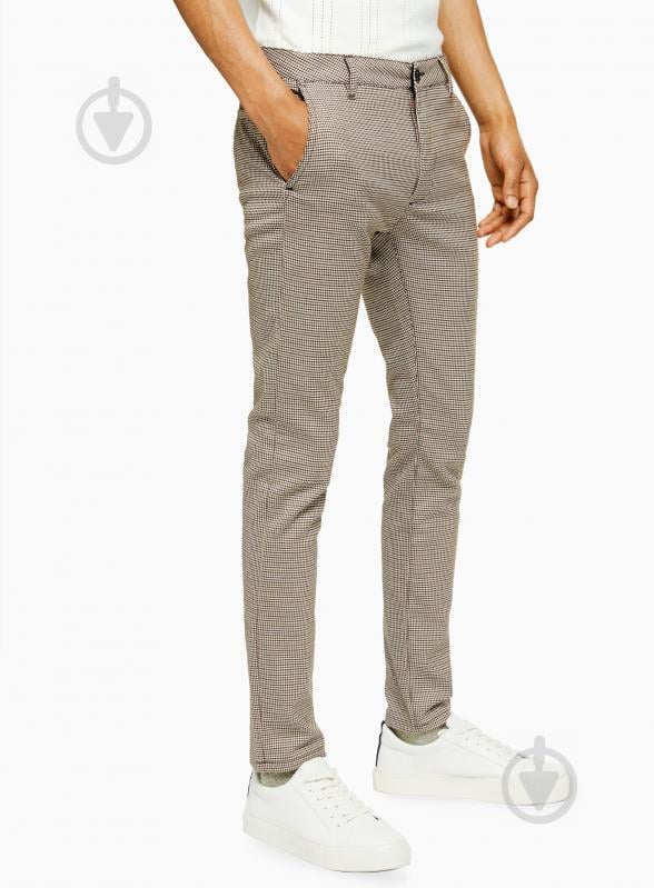 Штани TopMan CASUAL TROUSERS 68F79S-BRN 32L коричневий - фото 1