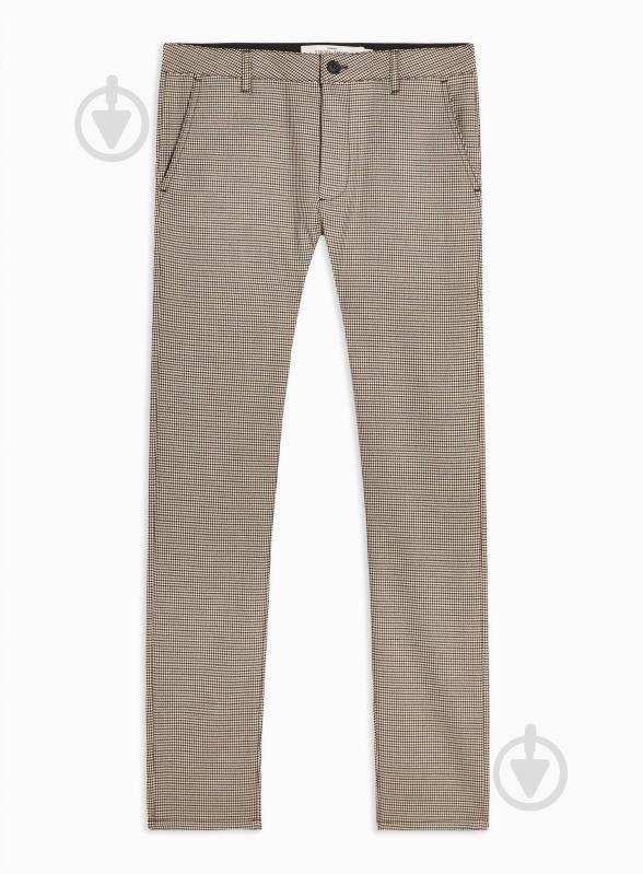 Штани TopMan CASUAL TROUSERS 68F79S-BRN 32R коричневий - фото 2