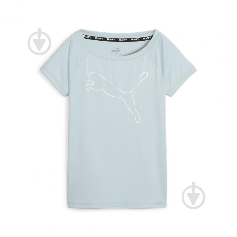 Футболка Puma TRAIN FAVORITE JERSEY CAT TEE 52242021 р.L блакитний - фото 1