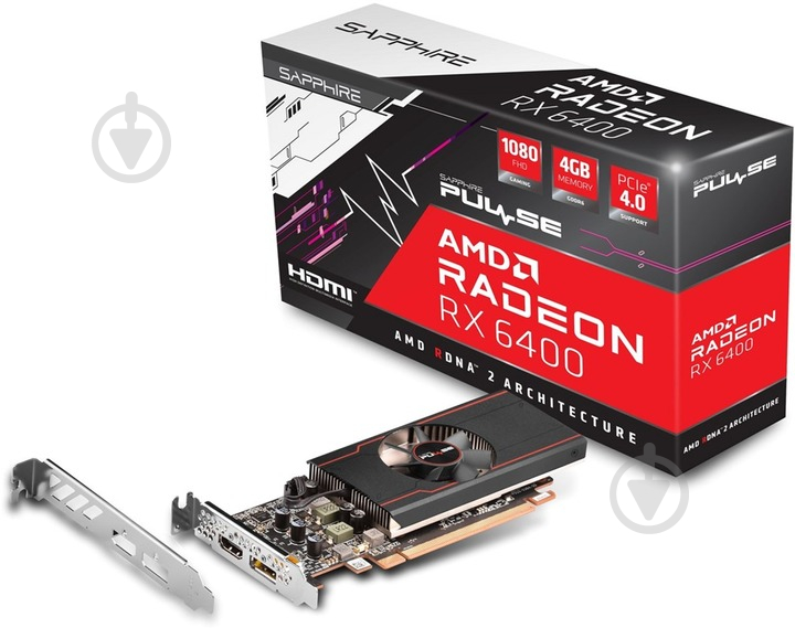 Видеокарта Sapphire Radeon RX 6400 4GB GDDR6 64bit (11315-01-20G) - фото 6