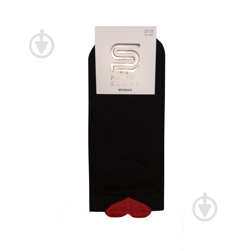 Шкарпетки жіночі Premier Socks із серцем позаду р.23-25 чорний 1 шт. - фото 1