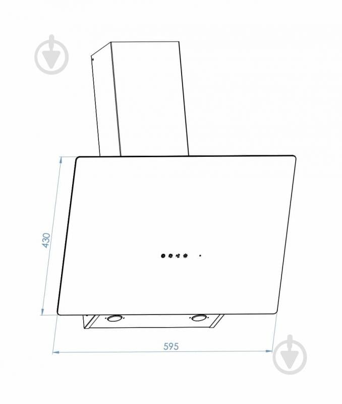 Вытяжка Borgio RNT-MG 60 black glass MU - фото 2