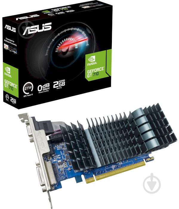 Відеокарта Asus GeForce GT 710 2GB GDDR5 192bit (GT710-SL-2GD5-BRK-EVO) - фото 4