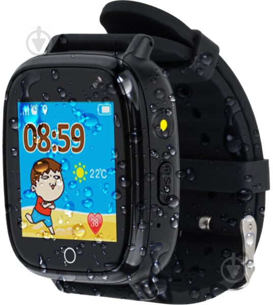 Смарт-часы детские AmiGo GO001 iP67 black (856057) - фото 1