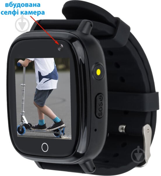 Смарт-часы детские AmiGo GO001 iP67 black (856057) - фото 2