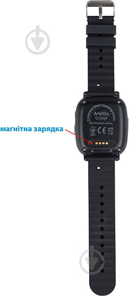 Смарт-часы детские AmiGo GO001 iP67 black (856057) - фото 7