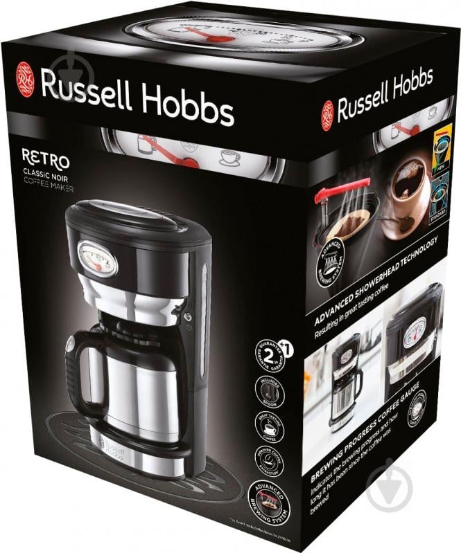 Кофеварка капельная Russell Hobbs Retro 21711-56 Black - фото 4