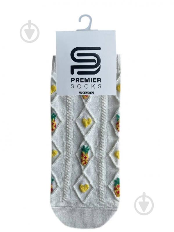 Шкарпетки жіночі Premier Socks ажурні р.23-25 молочний - фото 1