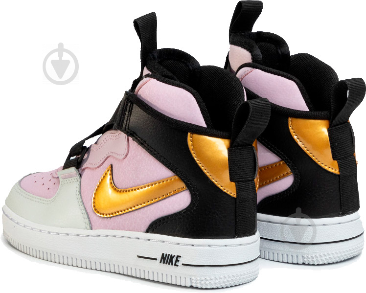 Кроссовки для девочек демисезонные Nike FORCE 1 HIGHNESS BP BQ3599-500 р.32 розовые - фото 4