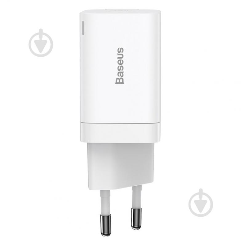 Зарядное устройство BASEUS Super Si Pro Quick Charger USB+Type-C 30W QC3.0+PD3.0 White (CCSUPP-E02) - фото 2