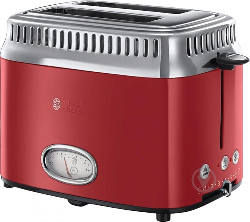 Тостер Russell Hobbs 21681-56 Retro Red - фото 1 Тостер Russell Hobbs 21681-56 Retro Red - фото 1