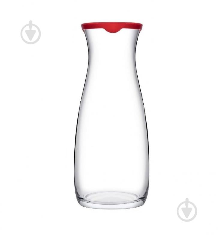 Графин Pasabahce Amphora 1,18 л із червоною кришкою - фото 1 Графин Pasabahce Amphora 1,18 л із червоною кришкою - фото 1