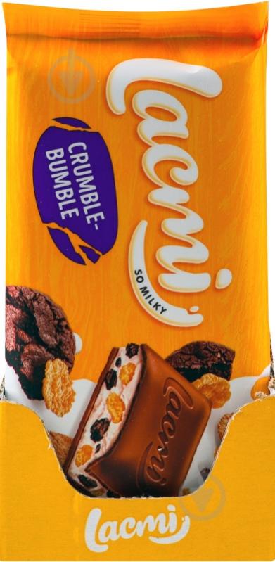 Молочний шоколад Roshen з молочною начинкою, кукурудзяними пластівцями та печивом Crumble-bumble Lacmi 83 г - фото 10 Молочний шоколад Roshen з молочною начинкою, кукурудзяними пластівцями та печивом Crumble-bumble Lacmi 83 г - фото 10