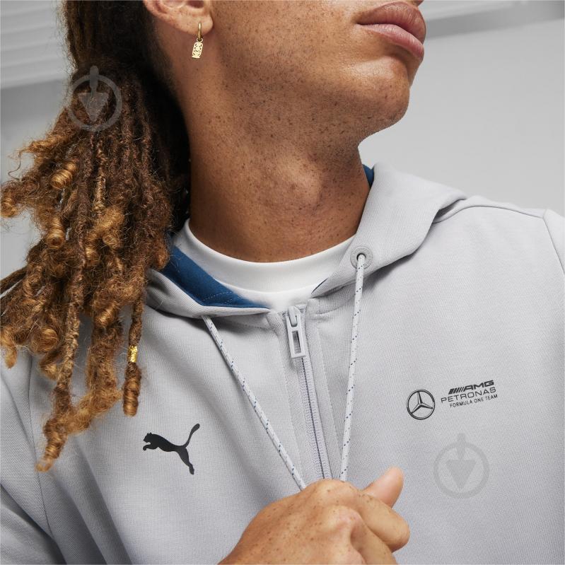 Джемпер Puma MAPF1 HOODED SWEAT JACKET 62374402 р.2XL серый - фото 5