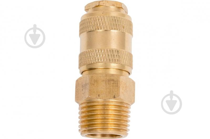 Быстросъем Partner пневматический с клапаном с наружной резьбой 1/2" (латунь) BSE1-4SM - фото 3 Быстросъем Partner пневматический с клапаном с наружной резьбой 1/2" (латунь) BSE1-4SM - фото 3