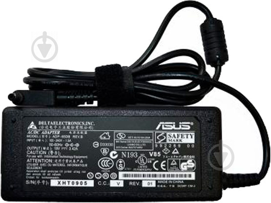 Блок питания к ноутбуку ASUS 65W 19V 3.42A разъем 4.0 *1.35 (140323) - фото 1