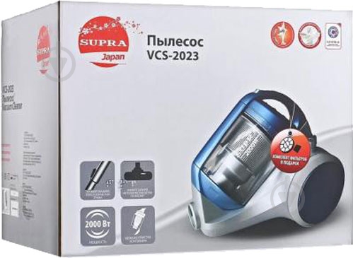 Пылесос Supra VCS-2023 blue - фото 7