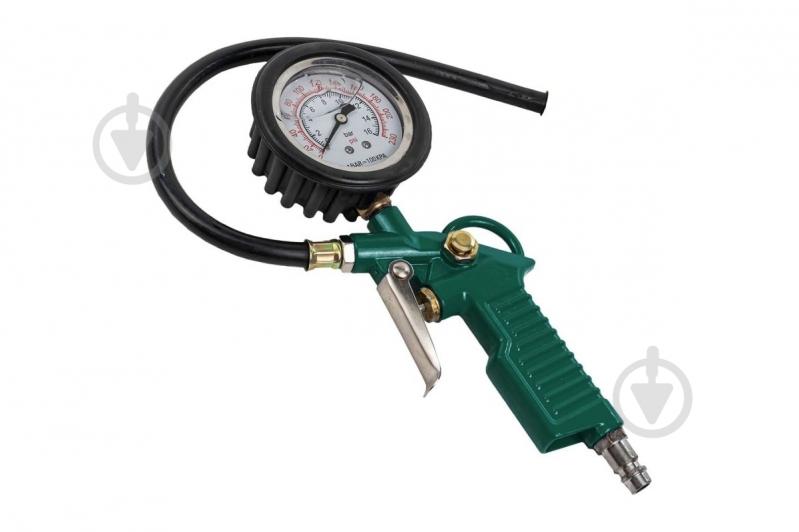 Пистолет для подкачки колес ROCKFORCE с аналоговым манометром и шлангом RF-2370G - фото 1