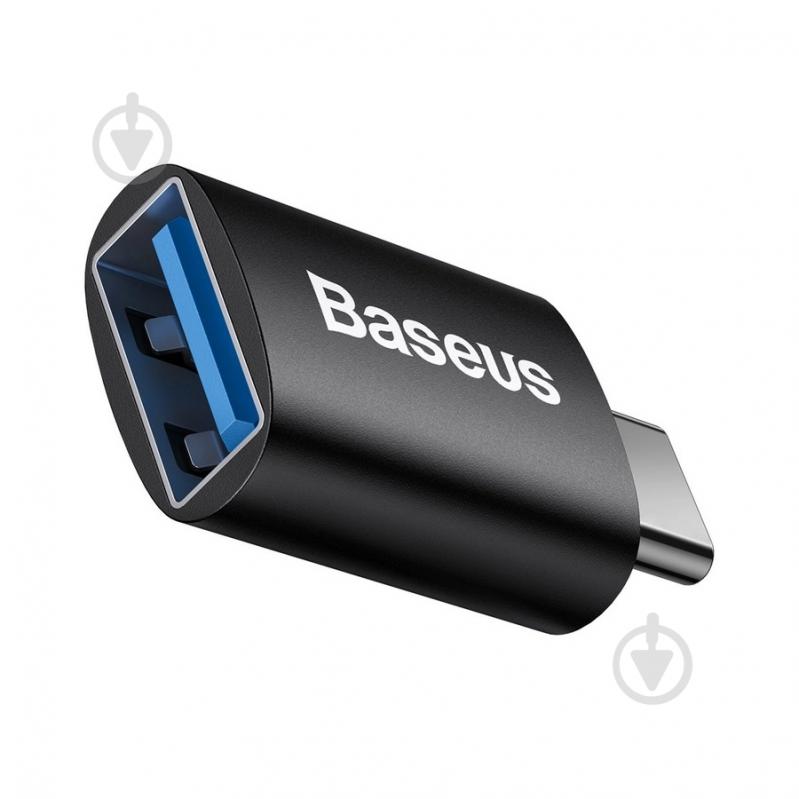 Адаптер BASEUS Ingenuity Series Mini OTG Adaptor Type-C to USB-A 3.1 Black black (ZJJQ000001) - фото 2 Адаптер BASEUS Ingenuity Series Mini OTG Adaptor Type-C to USB-A 3.1 Black black (ZJJQ000001) - фото 2