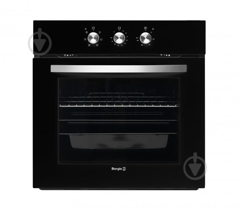 Духова шафа Borgio OFA 106.02 V Black Glass - фото 4