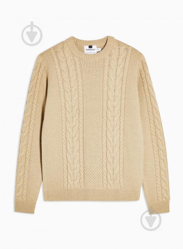 Джемпер TopMan KNITWEAR 81T47S-STN р. M бежевый - фото 2