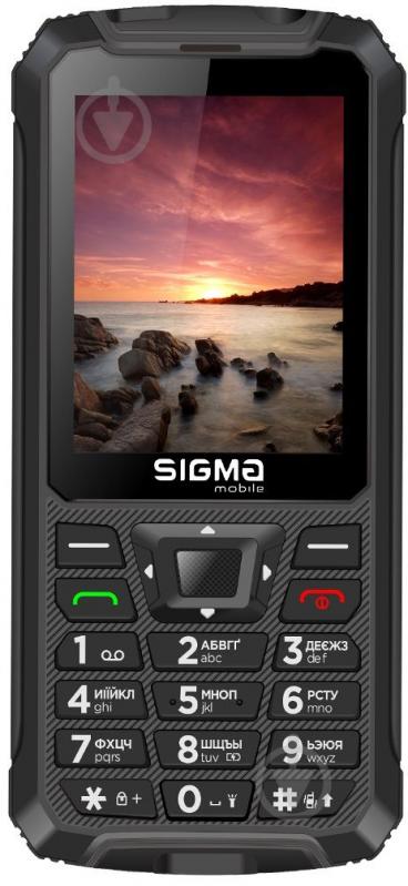 Мобільний телефон Sigma mobile Comfort 50 Outdoor black - фото 1