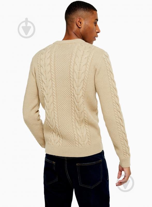 Джемпер TopMan KNITWEAR 81T47S-STN р. S бежевий - фото 3