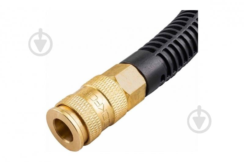 Шланг армированный ROCKFORCE резиновый воздушный с фитингами 8 мм х 15 мм 10 м - фото 2 Шланг армированный ROCKFORCE резиновый воздушный с фитингами 8 мм х 15 мм 10 м - фото 2