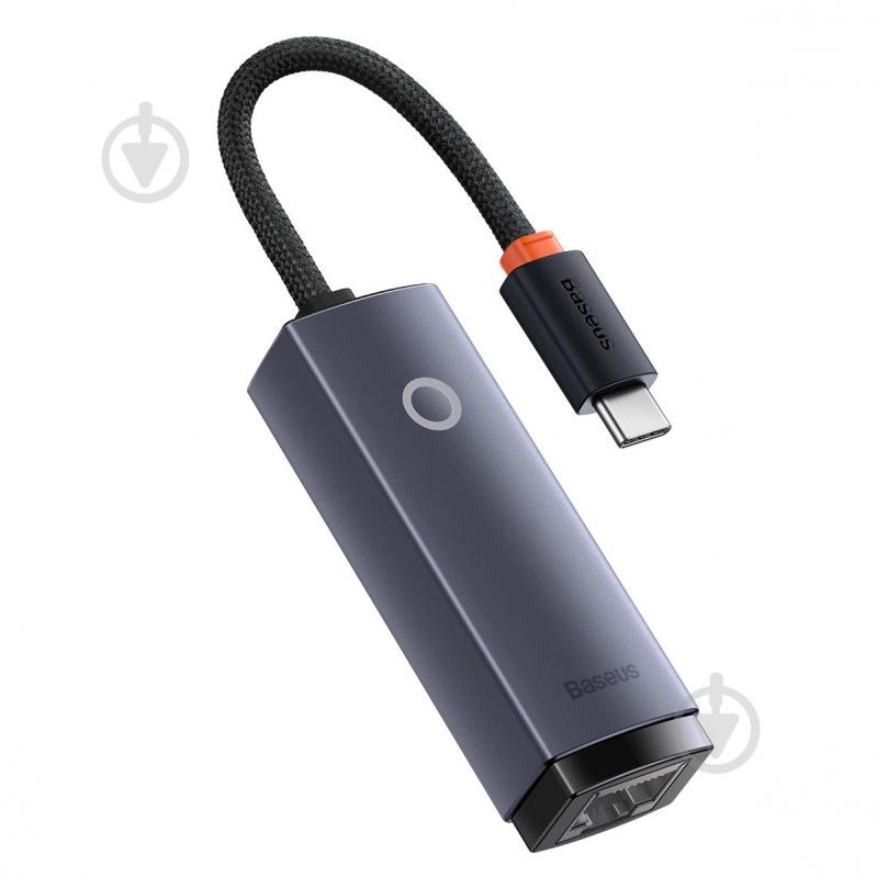 Переходник BASEUS Lite Series Type-C to RJ45 Ethernet 1000 Mbps 0,25 м grey (WKQX000313) - фото 1 Переходник BASEUS Lite Series Type-C to RJ45 Ethernet 1000 Mbps 0,25 м grey (WKQX000313) - фото 1