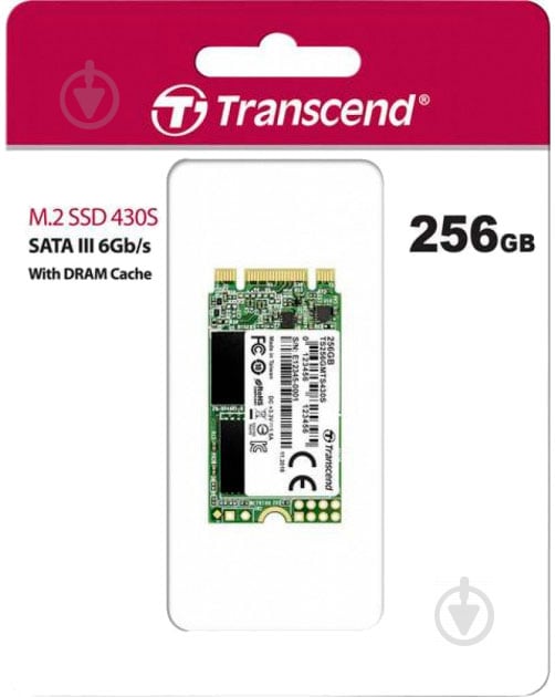 SSD-накопичувач Transcend MTS430S 256GB Mini-SATA M.2 (TS256GMTS430S) - фото 3