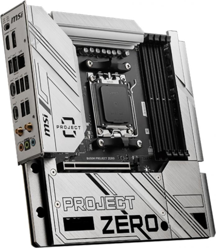 Материнская плата MSI B650M PROJECT ZERO (Socket AM5, AMD B650, micro ATX) - фото 2