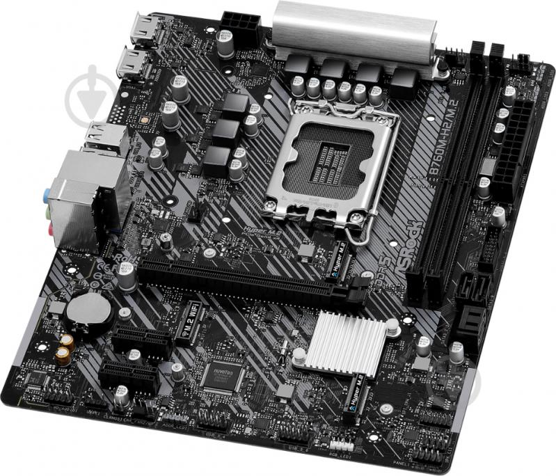 Материнская плата ASRock B760M-H2/M.2 (Socket 1700, Intel B760, micro ATX) - фото 3