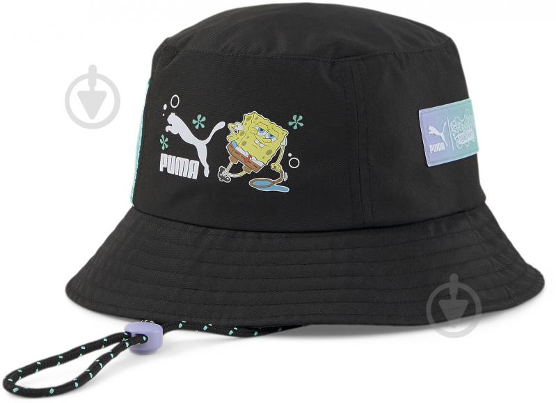 Панама Puma PRIME X SPONGEBOB BUCKET HAT 2450101 р.L/XL, 59 см чорний - фото 1