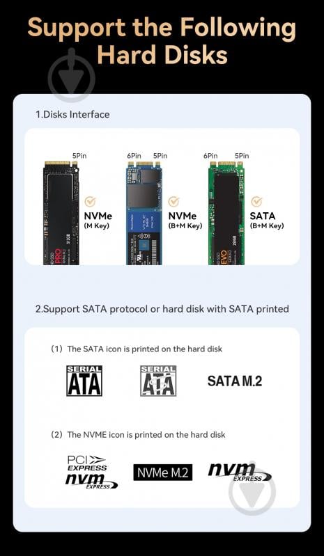 USB-хаб Essager 8 in 1 USB C HUB with 10Gbps External Hard Drive Function NVMЕ/SATA SSD Grey (EHB08-QK0G-Z) - фото 11