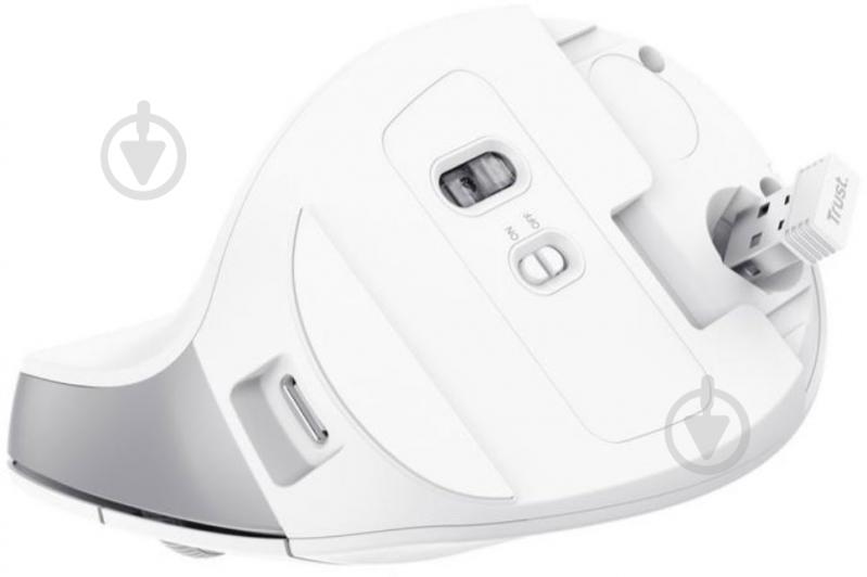 Мишка бездротова Trust Bayo II Ergonomic Wireless white (25398) - фото 7