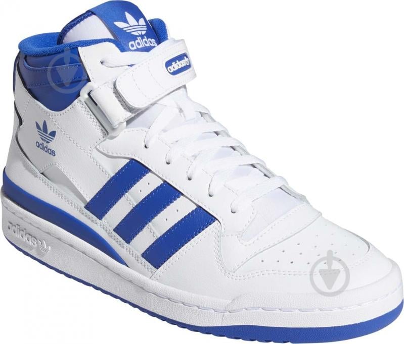 Кросівки чоловічі зимові Adidas FORUM MID FY4976 р.45 1/3 біло-сині - фото 4