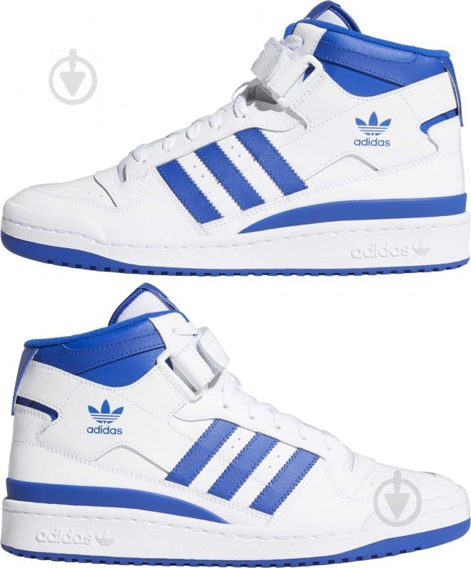 Кросівки чоловічі зимові Adidas FORUM MID FY4976 р.45 1/3 біло-сині - фото 5