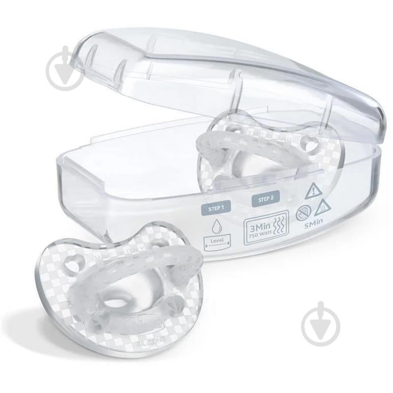 Пустышка Chicco PhysioForma Crystal 6-16 мес., 2 шт. - фото 4