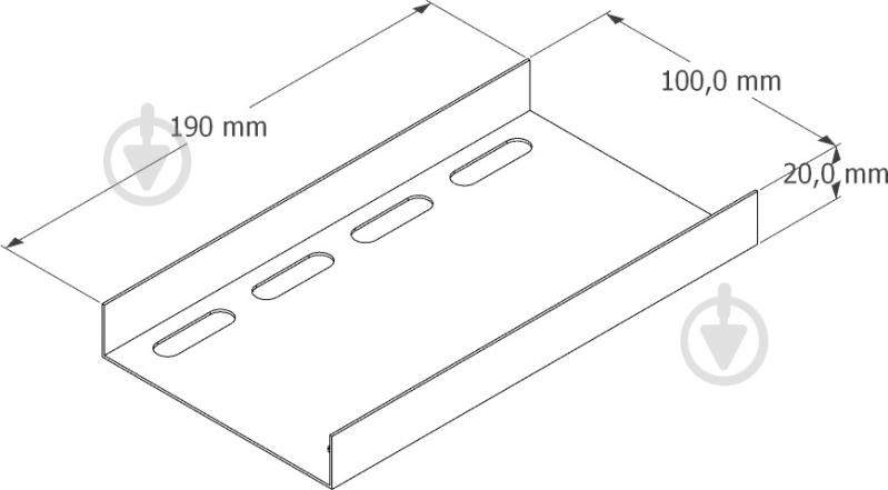 Соединитель лотка 100 мм белый цинк - фото 2 Соединитель лотка 100 мм белый цинк - фото 2