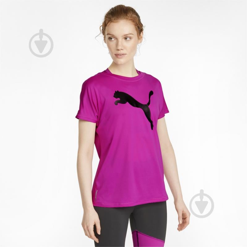 Футболка Puma Train Fav Jersey Cat Tee 52026013 р.S фіолетовий - фото 1