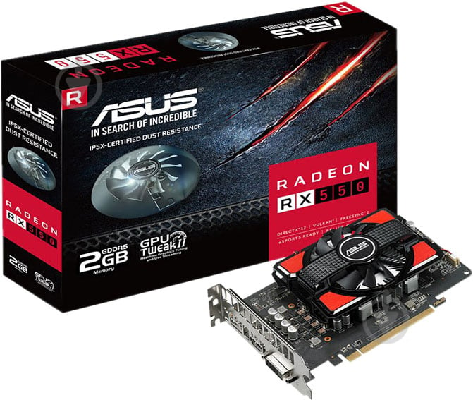 Видеокарта Asus Radeon RX 550 2GB GDDR5 128bit (RX550-2G) - фото 5