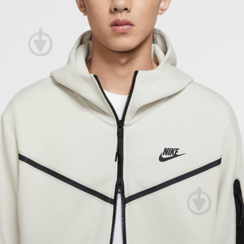 Джемпер Nike M NSW TCH FLC HOODIE FZ WR CU4489-072 р. L бежевий - фото 4