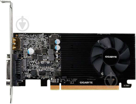 Видеокарта Gigabyte GeForce GT 1030 LP 2GB GDDR5 64bit (GV-N1030D5-2GL) - фото 1