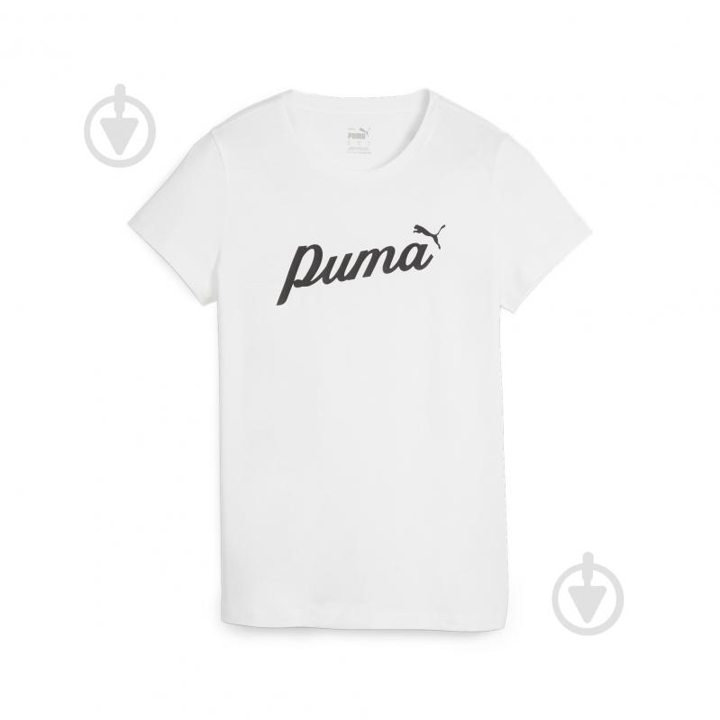 Футболка Puma ESS+ SCRIPT TEE 67931502 р.XL белый - фото 1