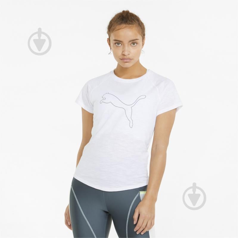 Футболка Puma RUN 5K LOGO SS TEE W 52138802 р.M білий - фото 1