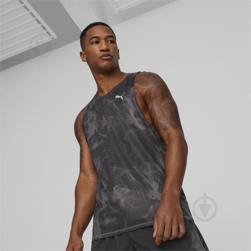 Майка Puma RUN FAVORITE AOP SINGLET M 52314801 р.XL черный - фото 3