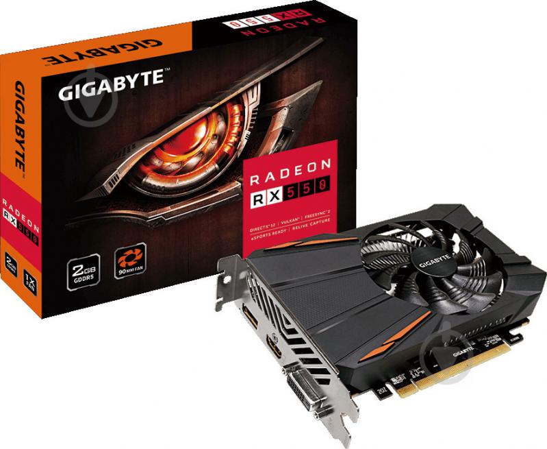 Видеокарта Gigabyte Radeon RX 550 2GB GDDR5 128bit (GV-RX550D5-2GD) - фото 4