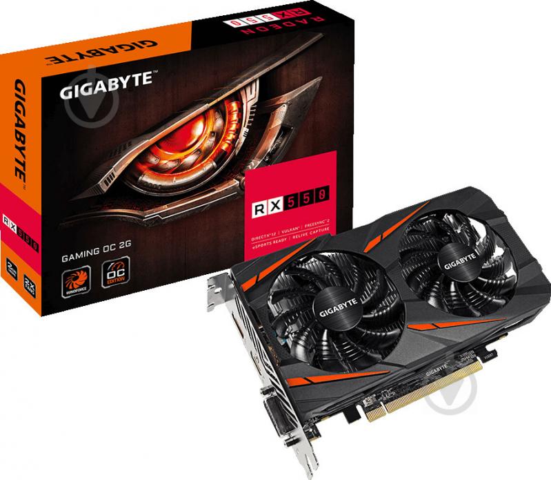 Видеокарта Gigabyte Radeon RX 550 Gaming OC 2GB GDDR5 128bit (GV-RX550GAMING_OC-2GD) - фото 5